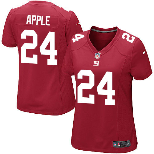Women's Elite Eli Apple Nike Jersey Red Alternate - #24 NFL New York Giants